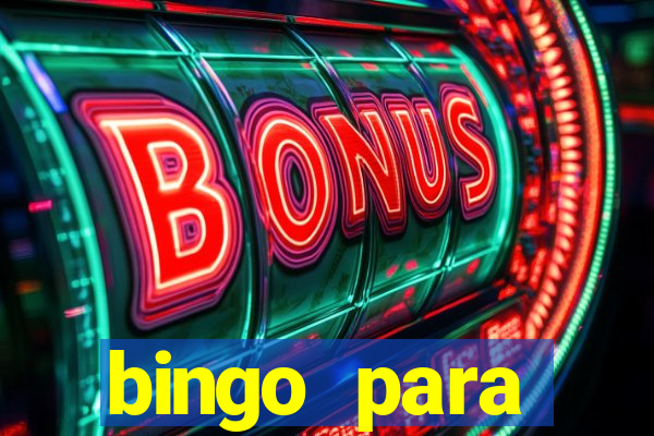 bingo para despedida de solteira para imprimir